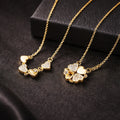 Amour Magnetic Heart Cluster Anti-Tarnish Necklace - Zaarva