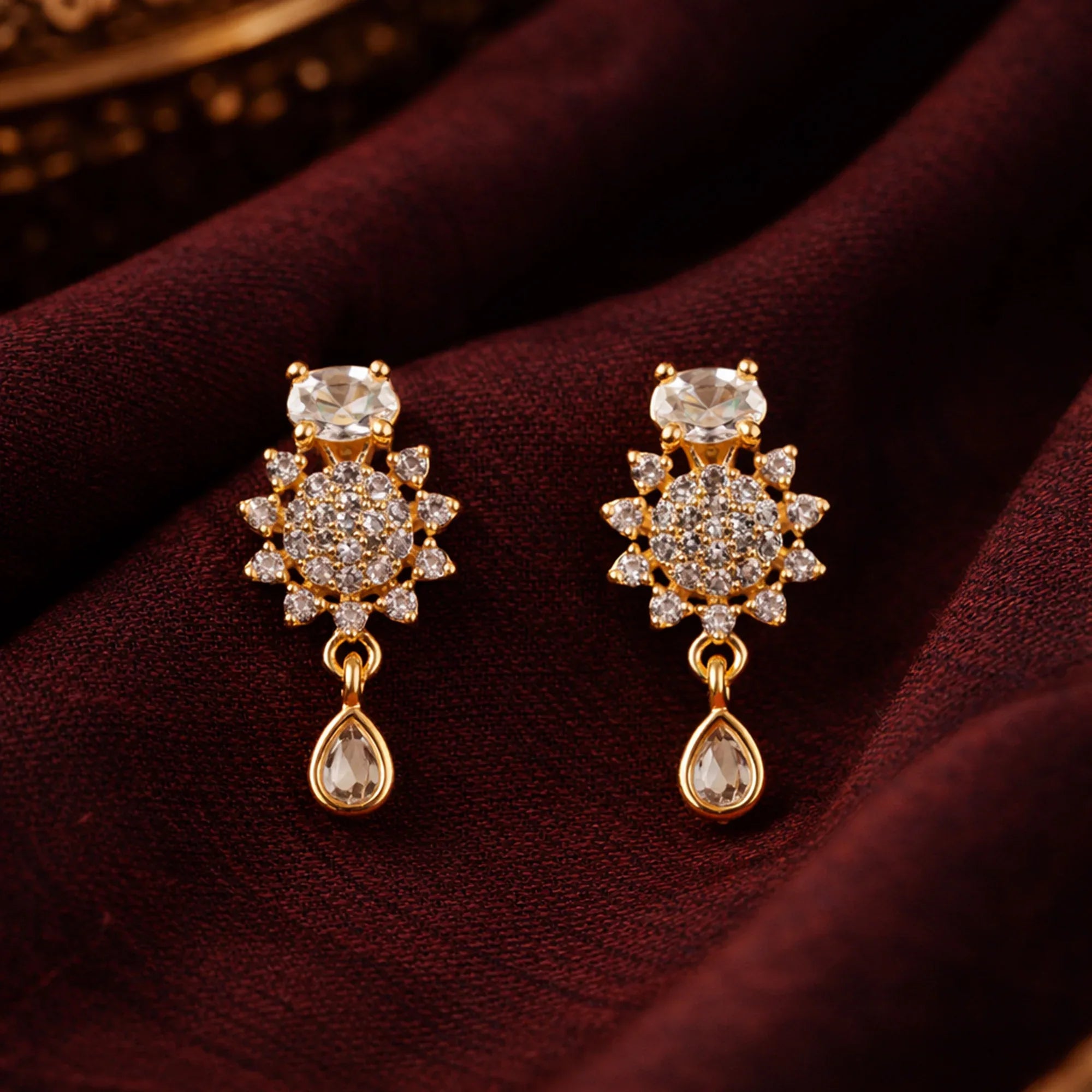 Aaliya Noor Drop Earrings (Hot Pink/White/Multicolor) - Zaarva